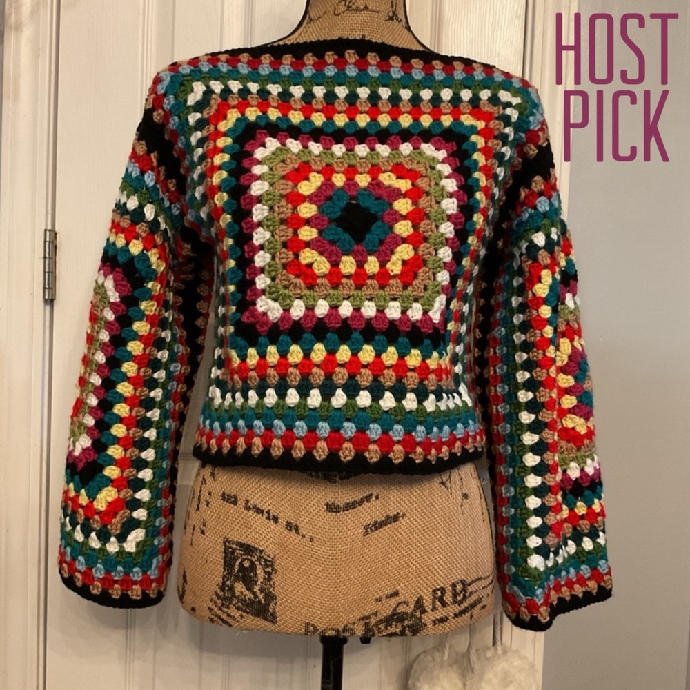 Boho Crochet Pullover